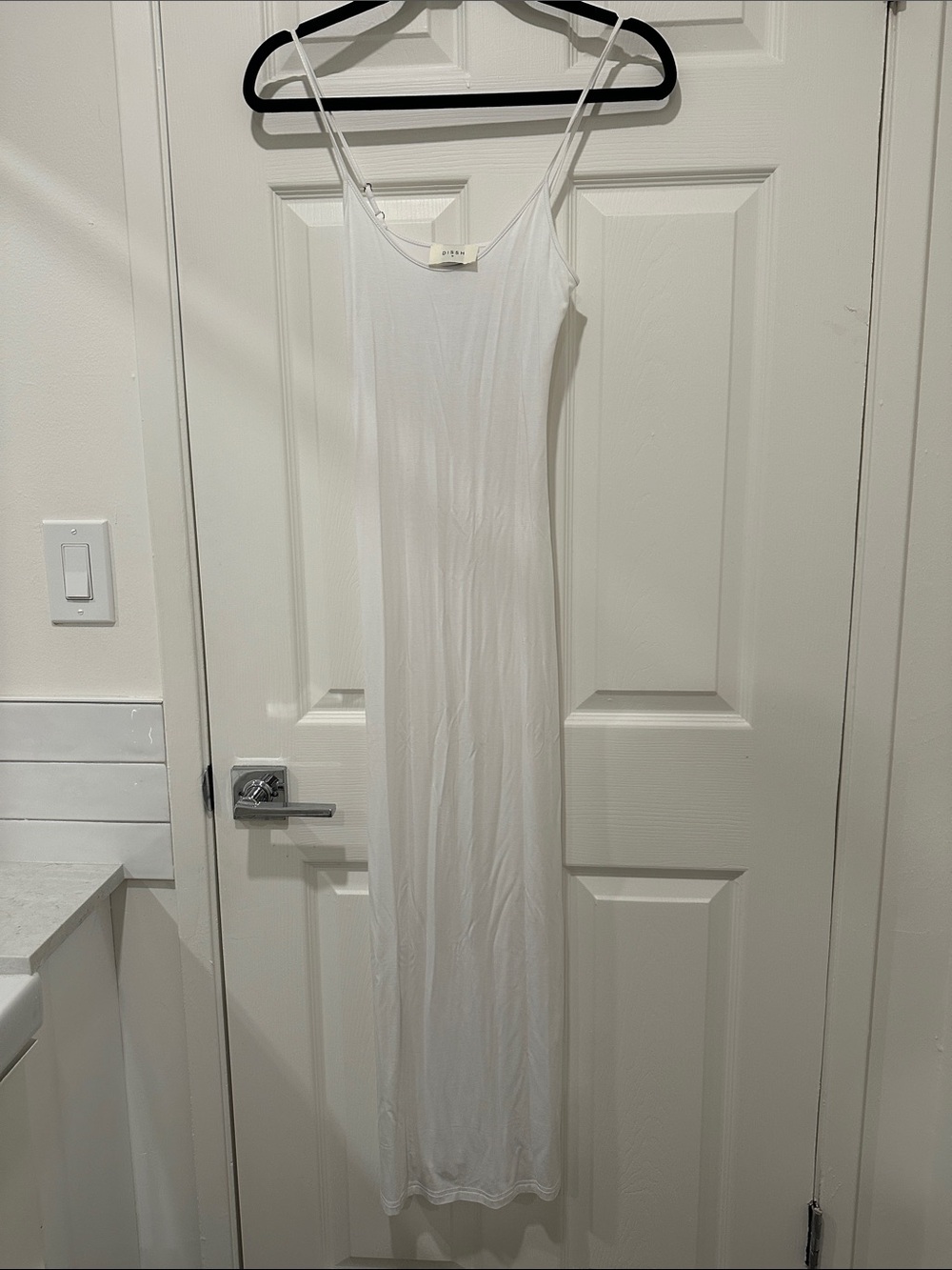 DISSH White Adjustable-Strap Cami
